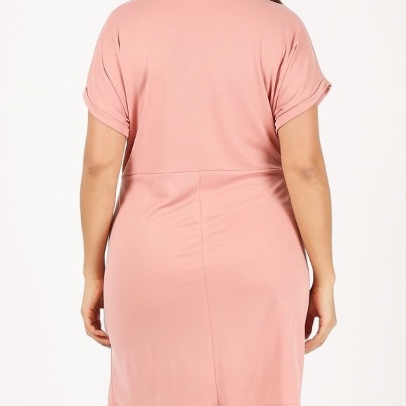 Pink Plus Twisted Front Mini Dress NWT - Picture 3 of 7